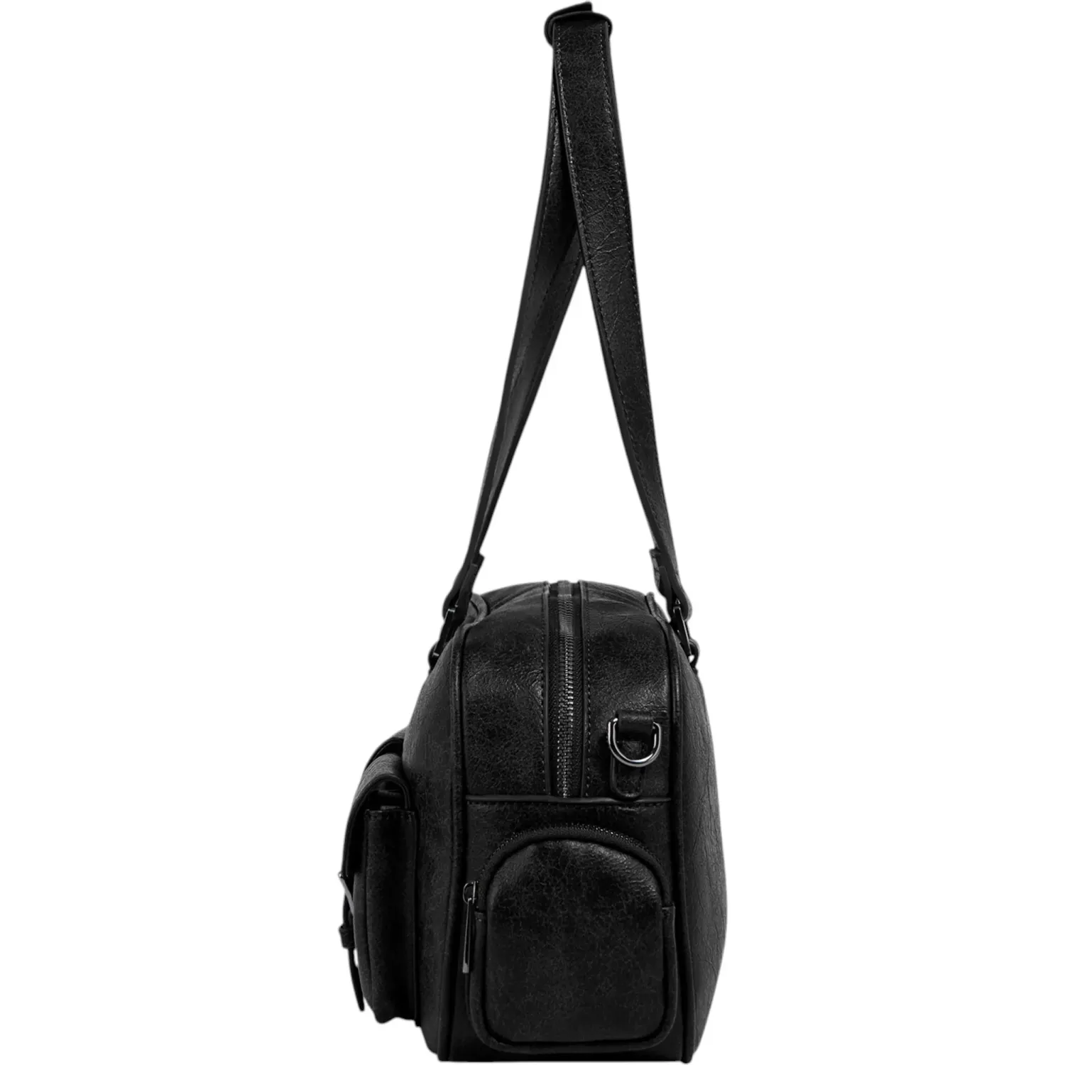 Cartera Crepier Mujer Bowling Adeline Grande color negro | Platanitos