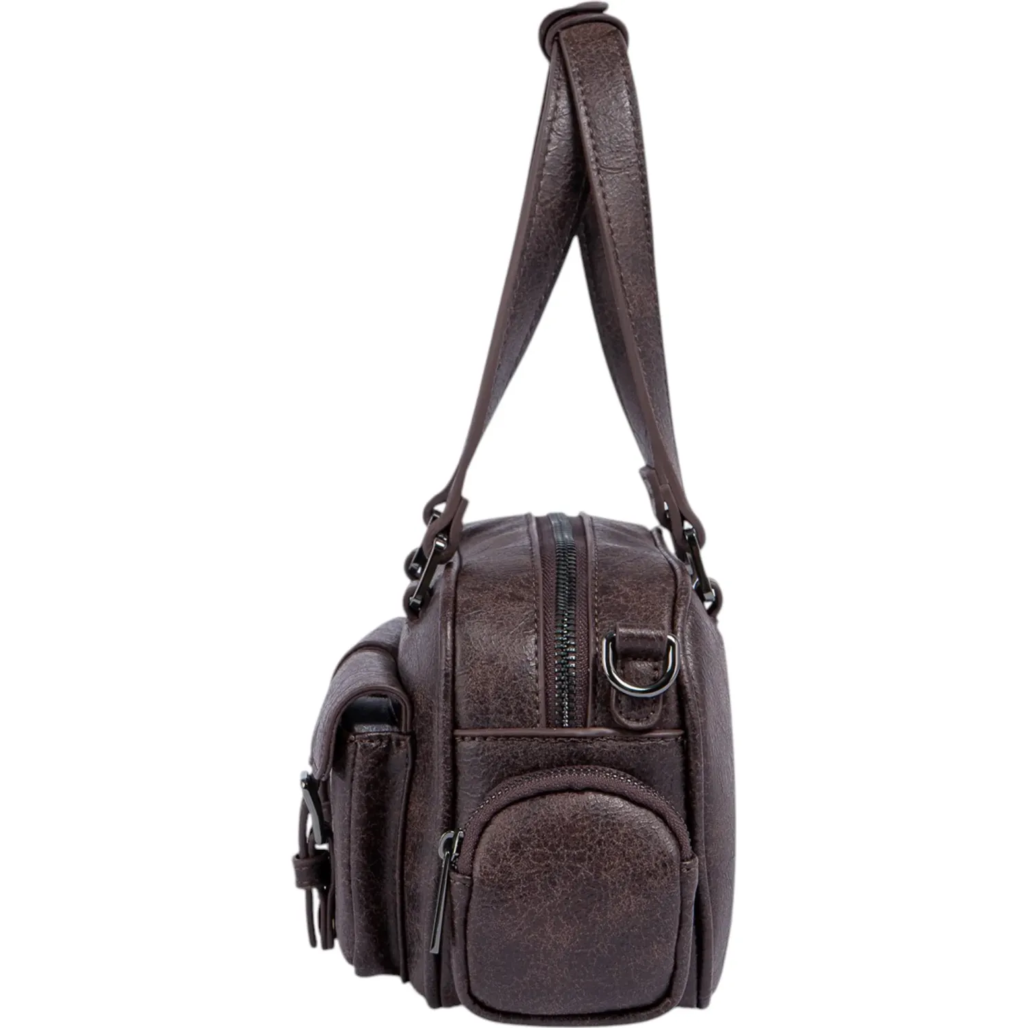 Cartera Crepier Mujer Bowling Adeline Mediano color marrón | Platanitos