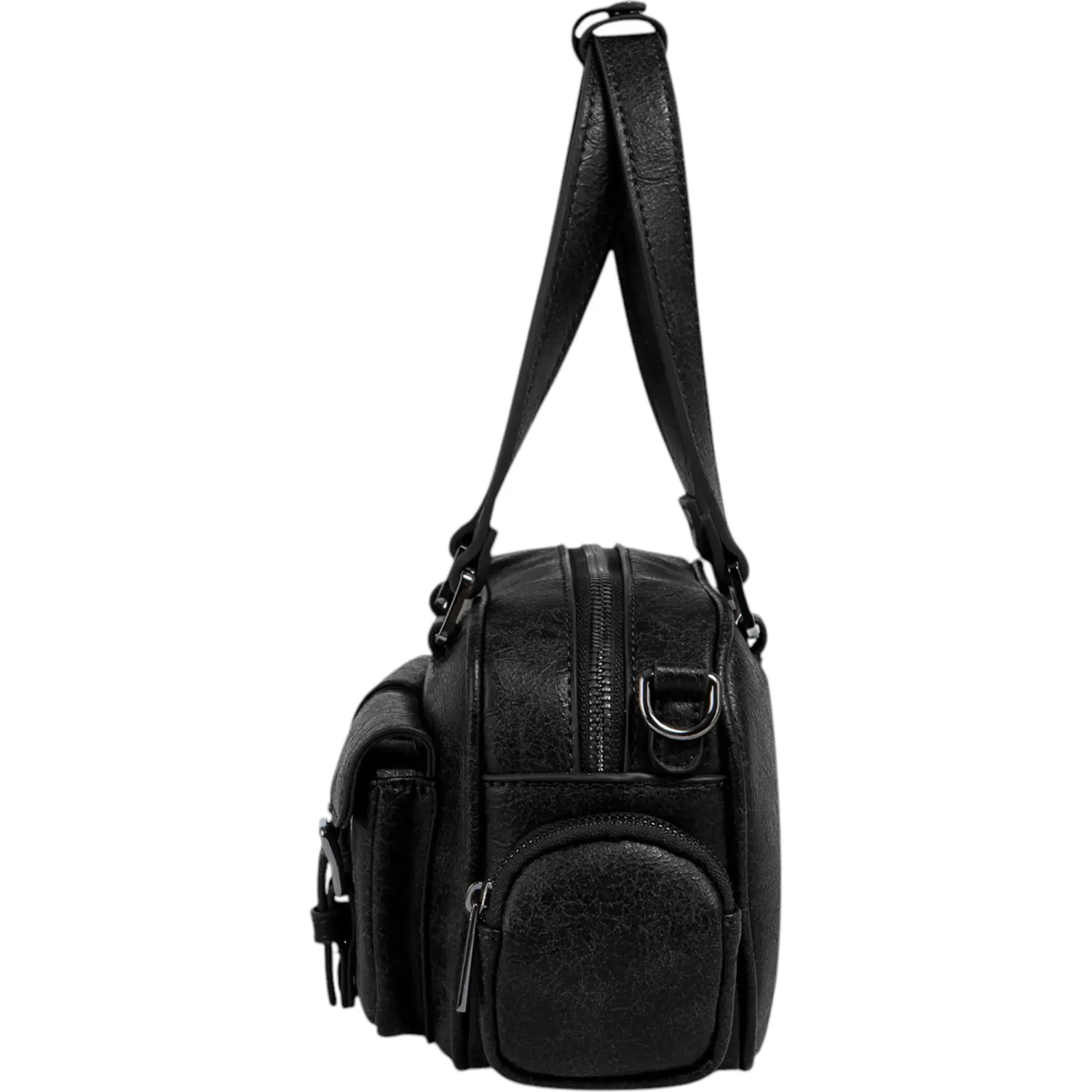 CREPIER Cartera Crepier Mujer Bowling Adeline Mediano color negro | Platanitos