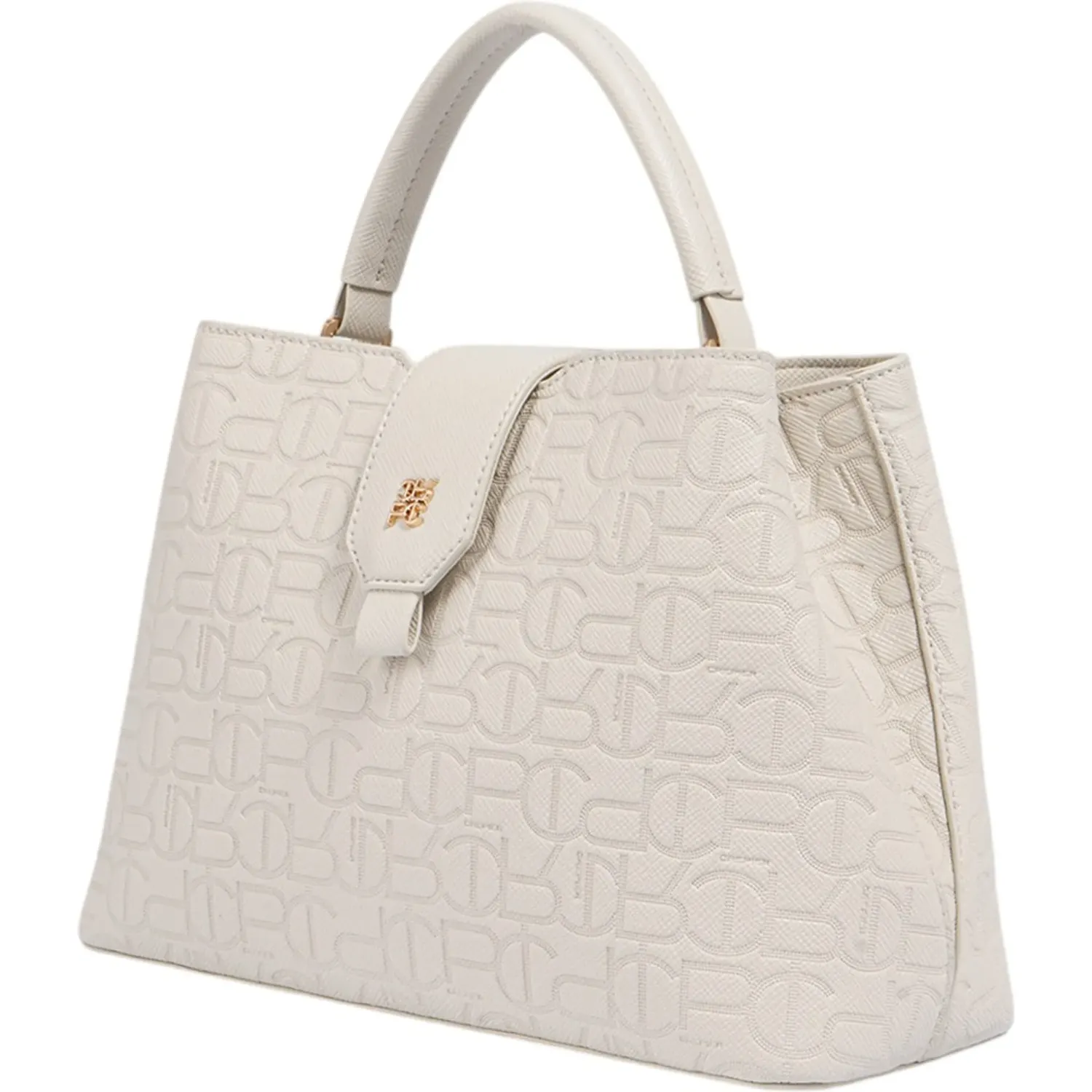 CREPIER Cartera Crepier Mujer Satchel Amelia Mediano color hueso | Platanitos