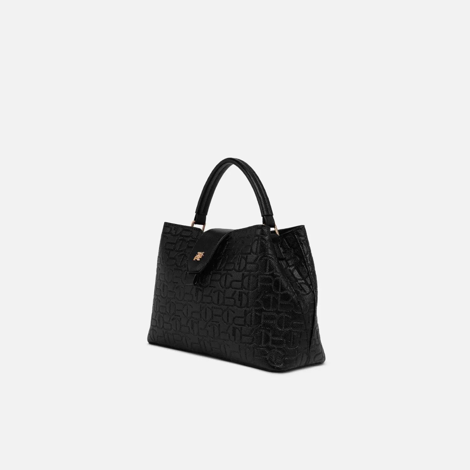 Cartera Crepier Mujer Satchel Amelia Mediano color negro | Platanitos