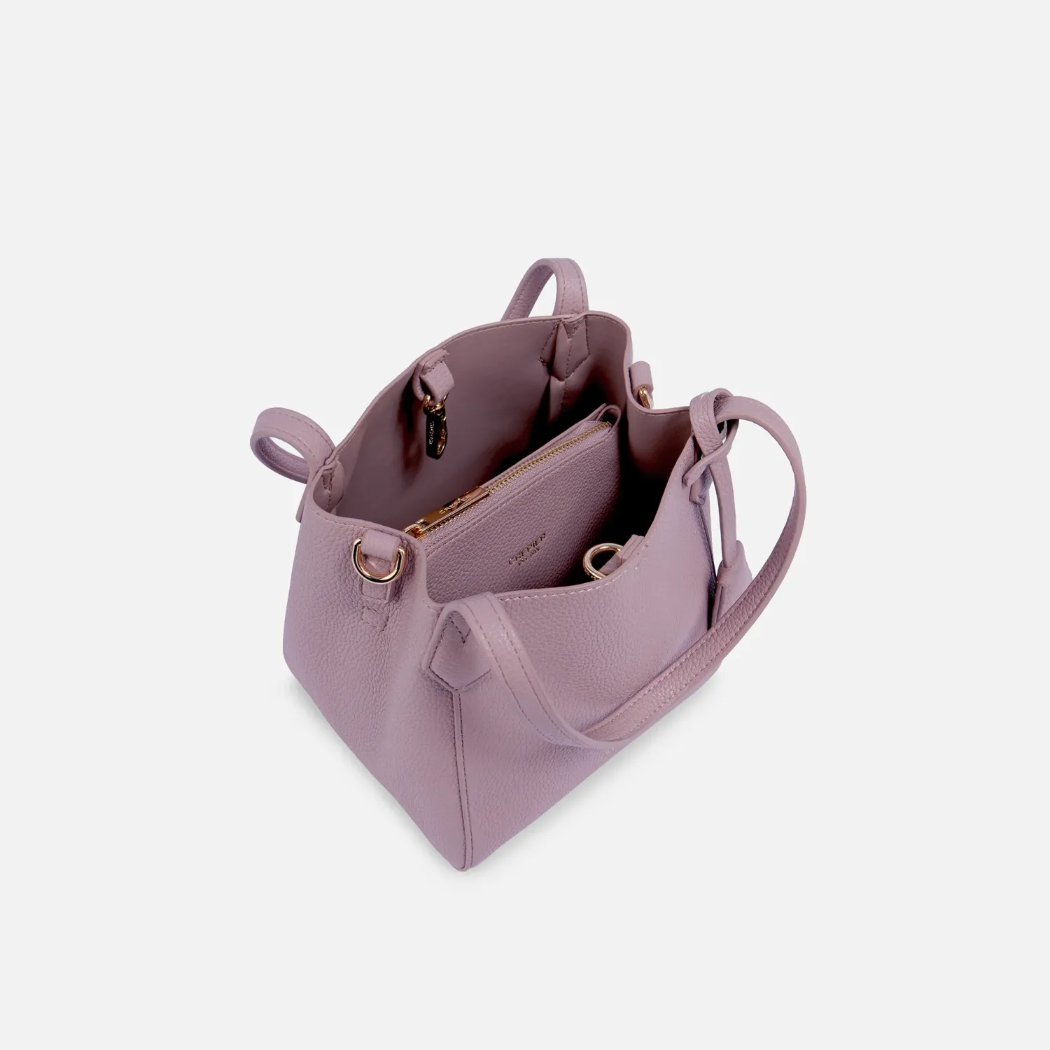 Cartera Crepier Mujer Satchel Ivet Mediano color malva | Platanitos
