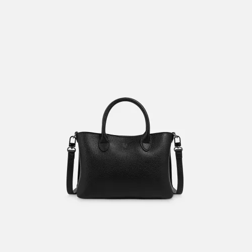 Cartera Crepier Mujer Satchel Kriss Chico color negro | Platanitos