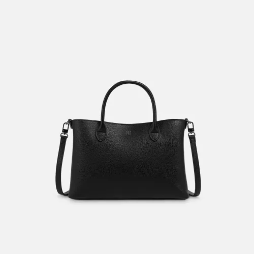 Cartera Crepier Mujer Satchel Kriss Grande color negro | Platanitos