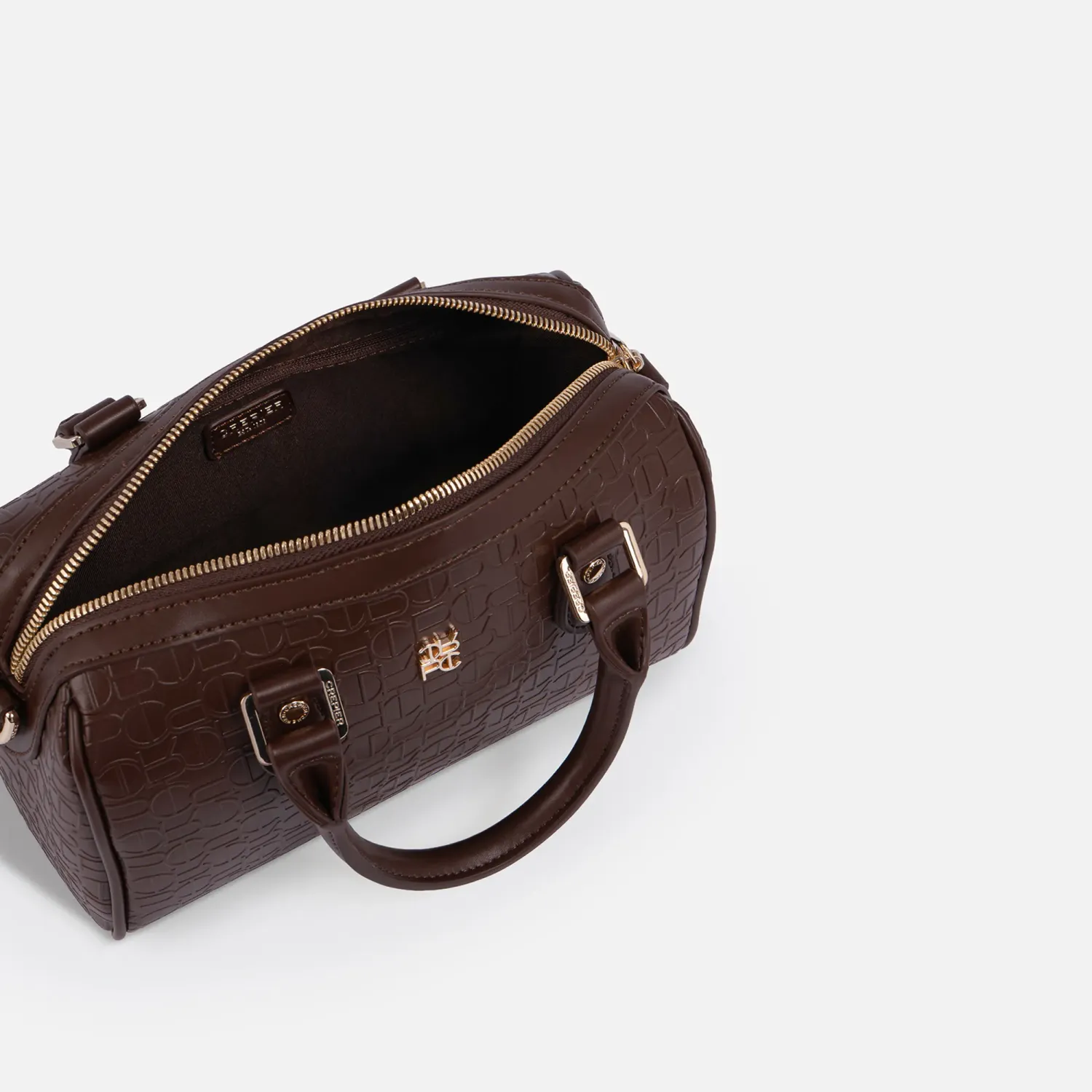 Cartera Crepier Mujer Satchel Mariella Mediano color marrón | Platanitos