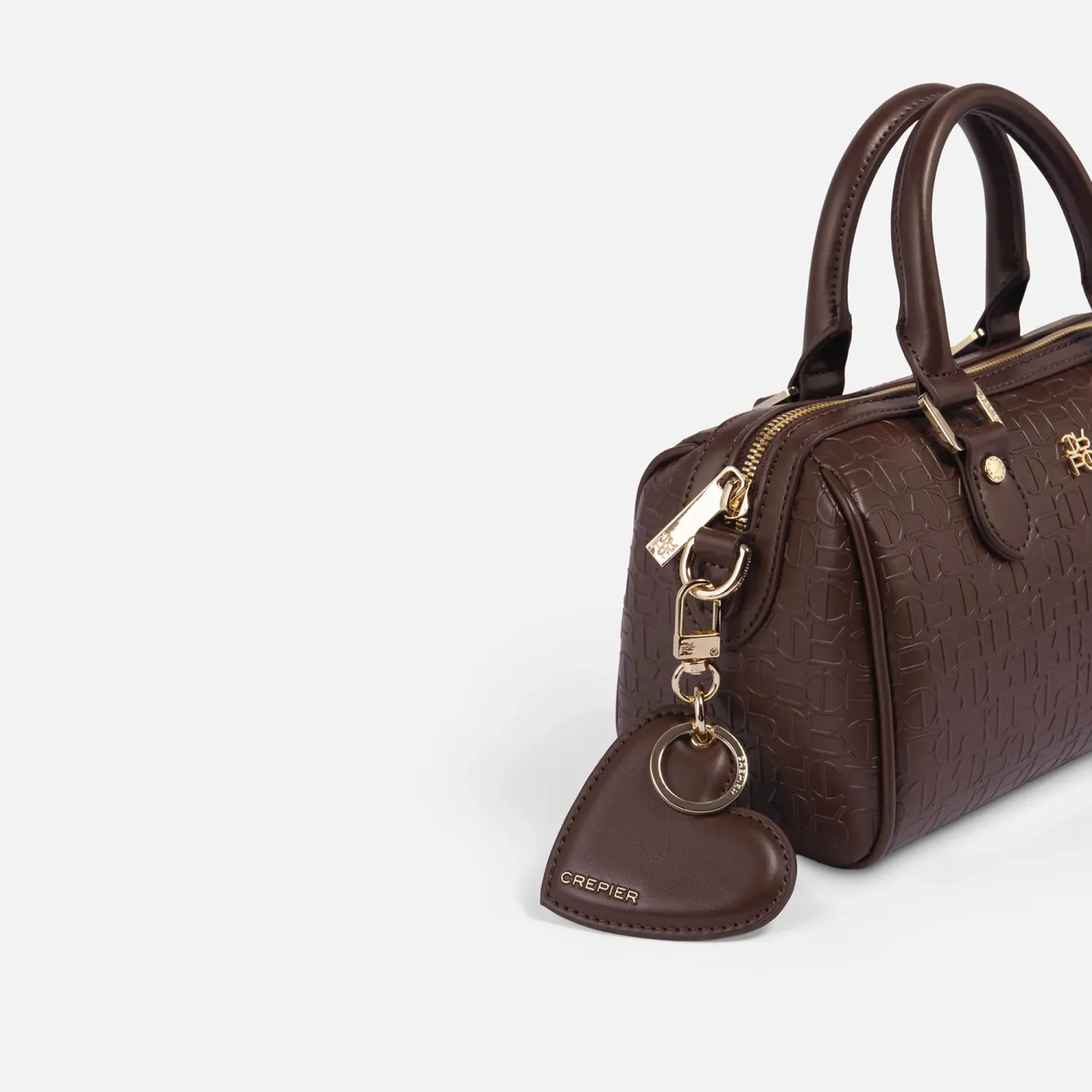 Cartera Crepier Mujer Satchel Mariella Mediano color marrón | Platanitos