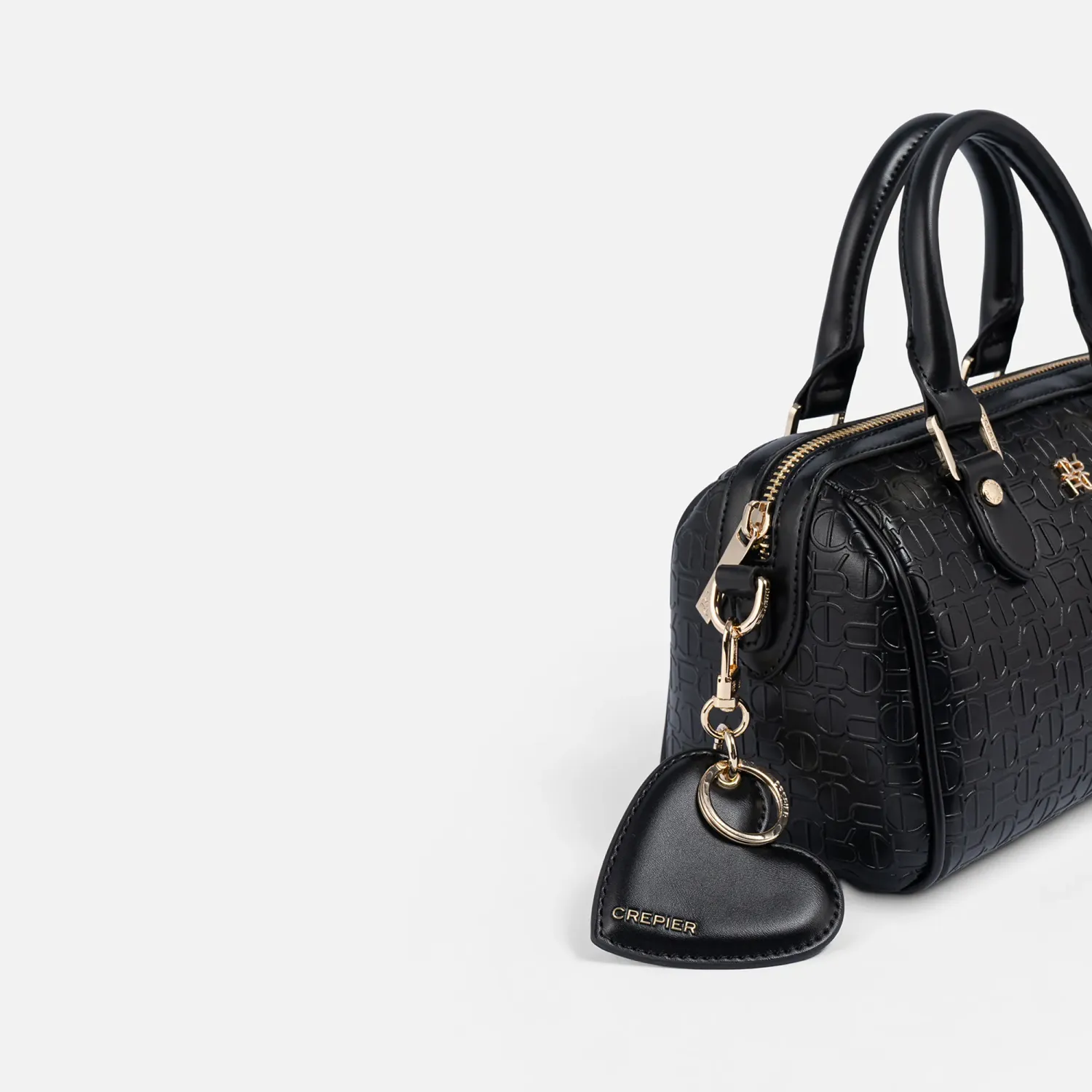 Cartera Crepier Mujer Satchel Mariella Mediano color negro | Platanitos