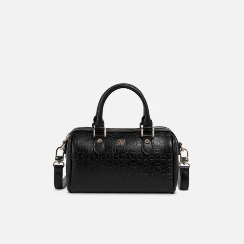 Cartera Crepier Mujer Satchel Mariella Mediano color negro | Platanitos