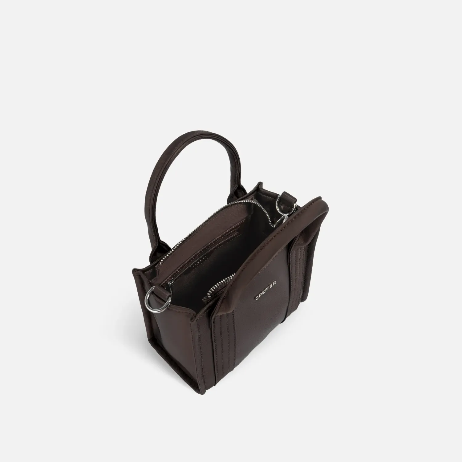 Cartera Crepier Mujer Satchel Olimpia Chico color marrón | Platanitos