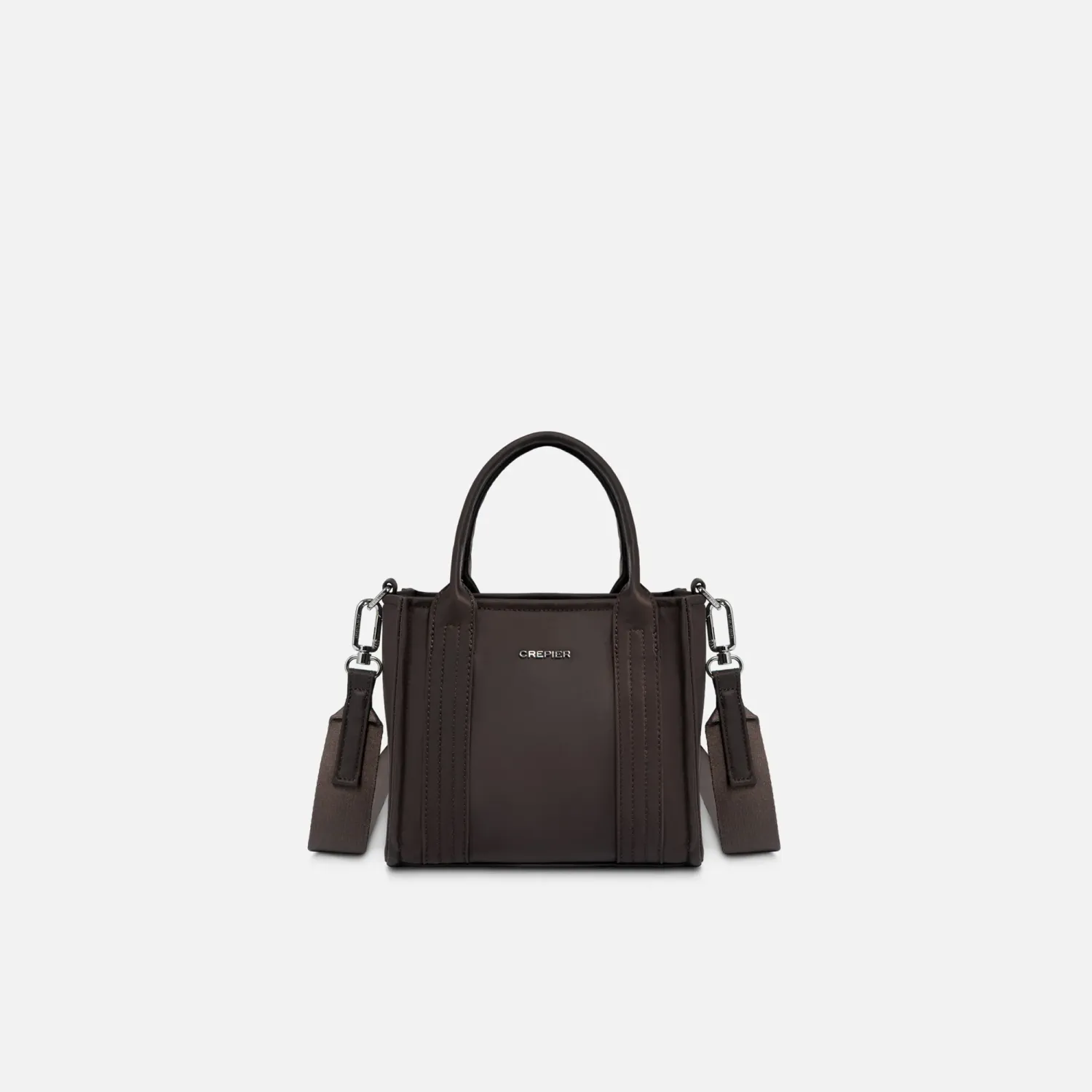 Cartera Crepier Mujer Satchel Olimpia Chico color marrón | Platanitos