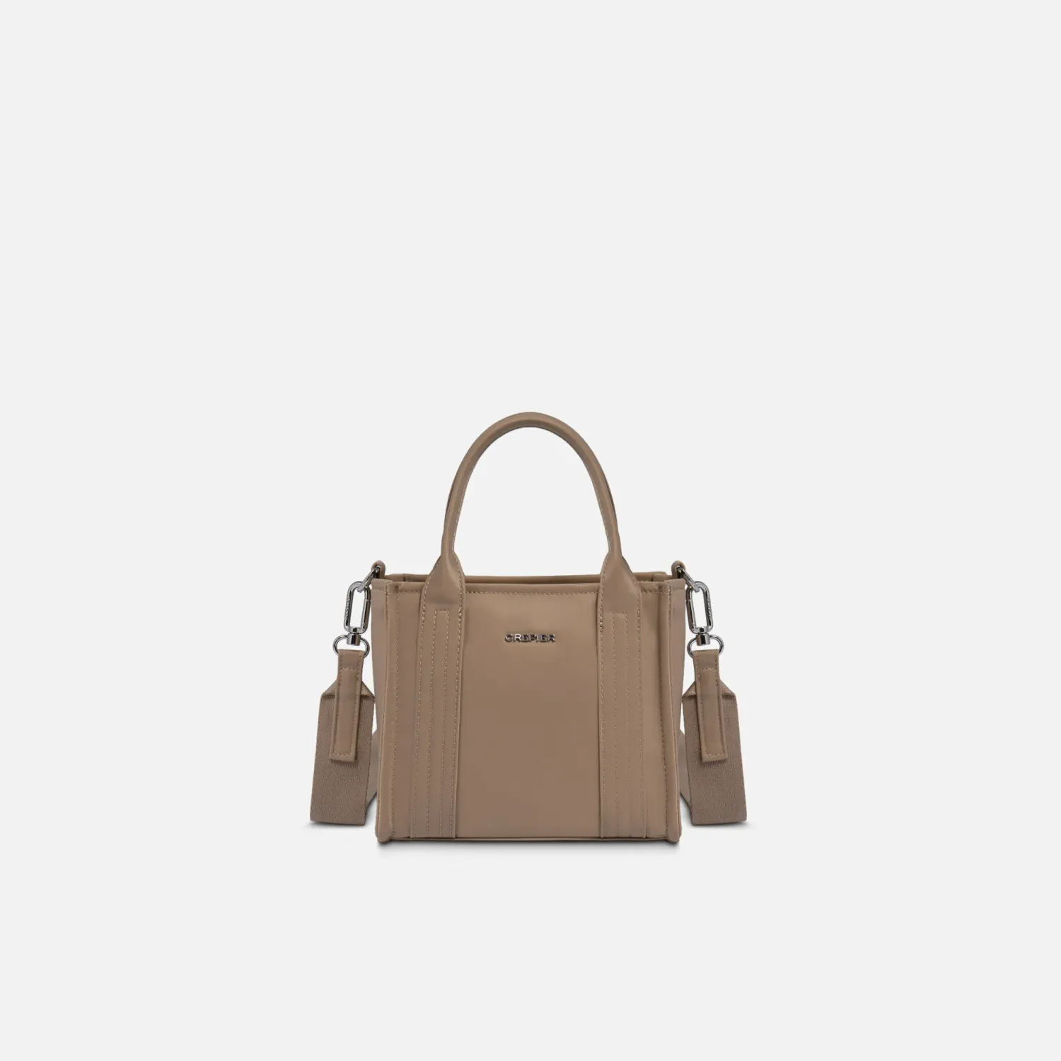 Cartera Crepier Mujer Satchel Olimpia Chico color topo | Platanitos