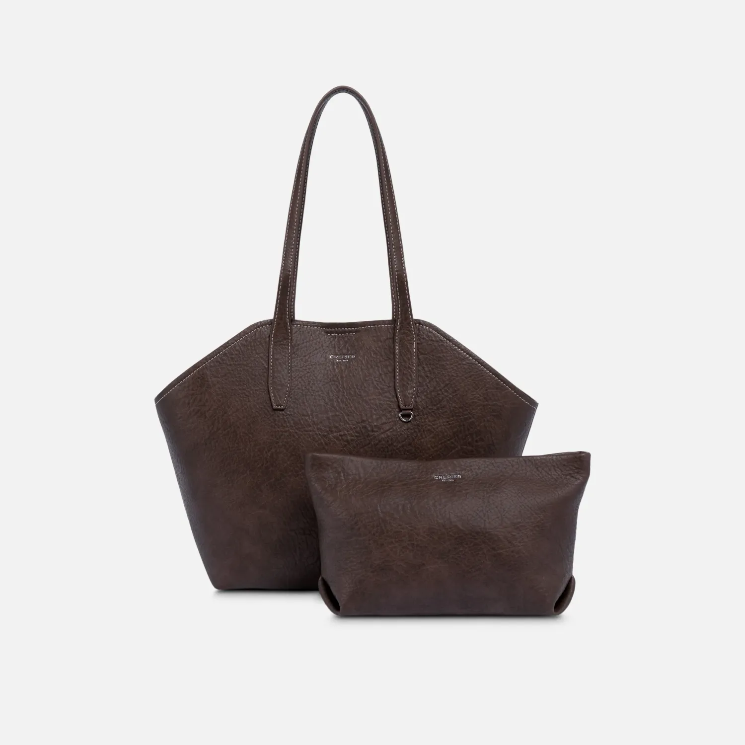 Cartera Crepier Mujer Satchel Ravyn Mediano color marrón | Platanitos