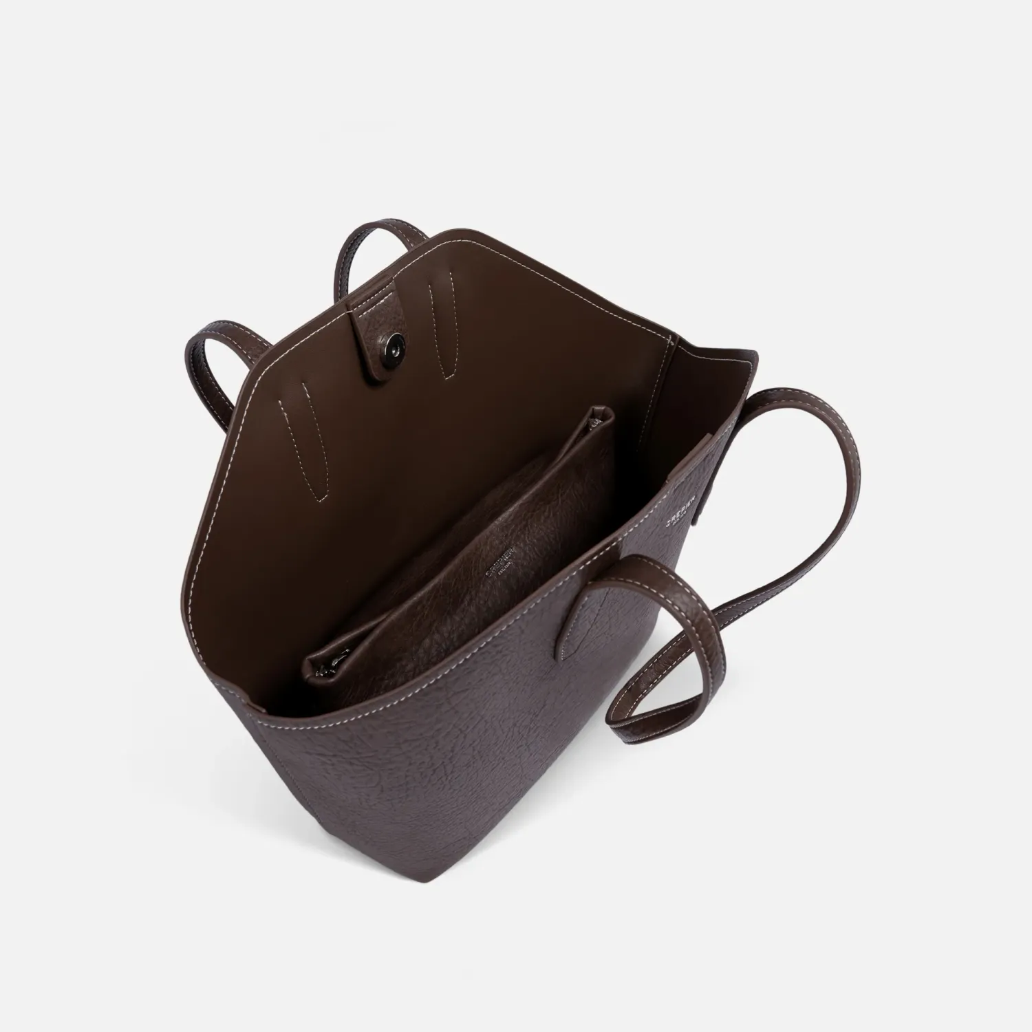 Cartera Crepier Mujer Satchel Ravyn Mediano color marrón | Platanitos
