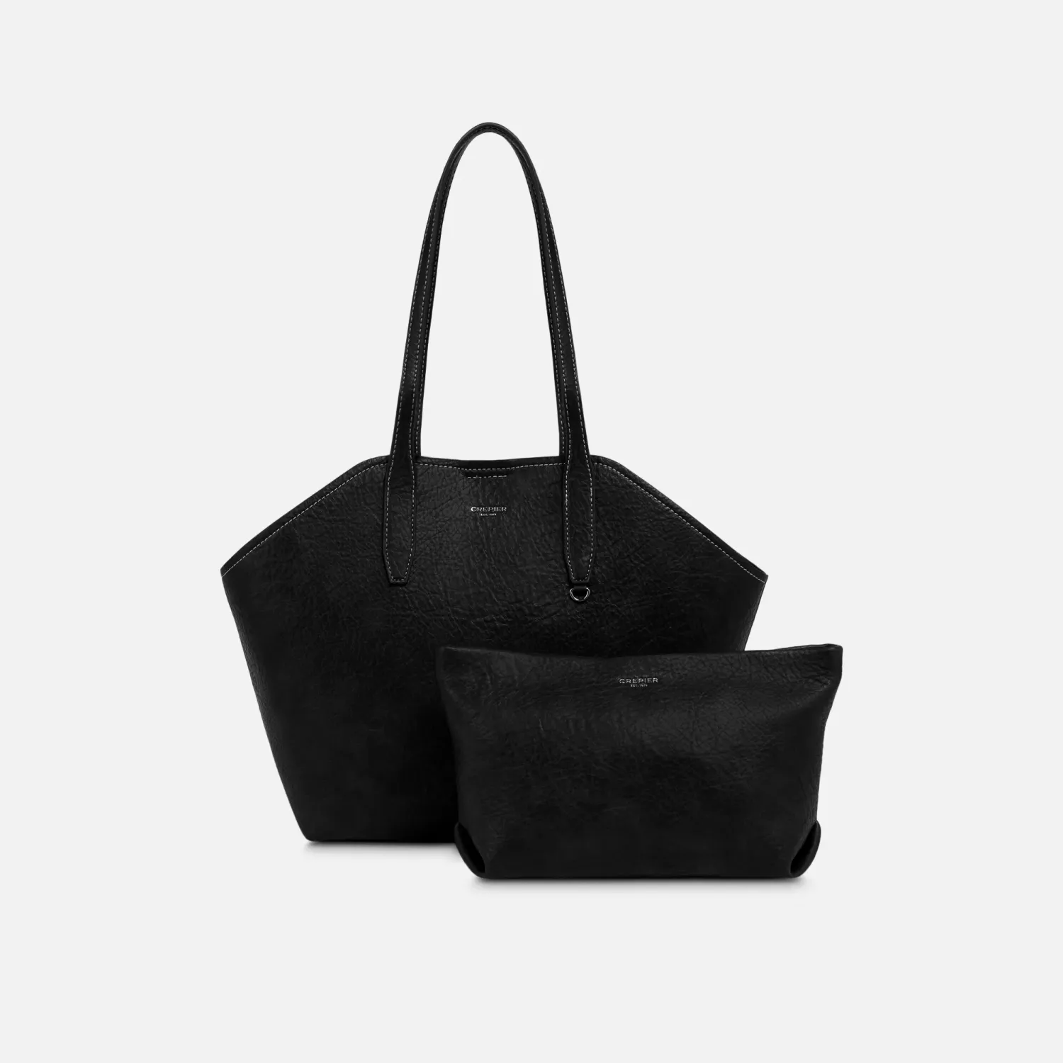 Cartera Crepier Mujer Satchel Ravyn Mediano color negro | Platanitos