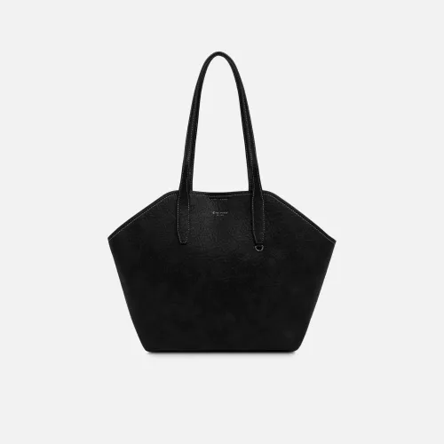 Cartera Crepier Mujer Satchel Ravyn Mediano color negro | Platanitos