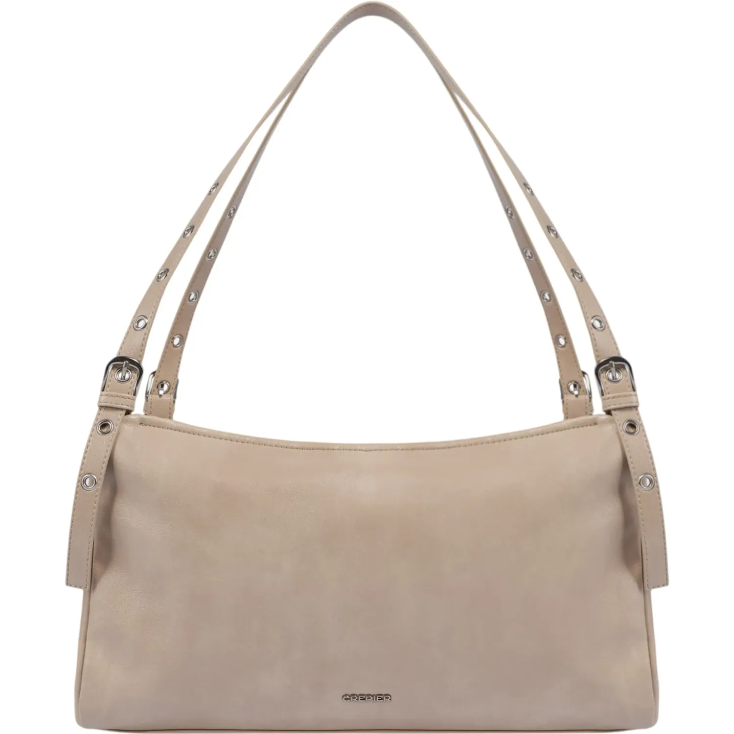 CREPIER Cartera Crepier Mujer Satchel Sia Mediano color arena | Platanitos