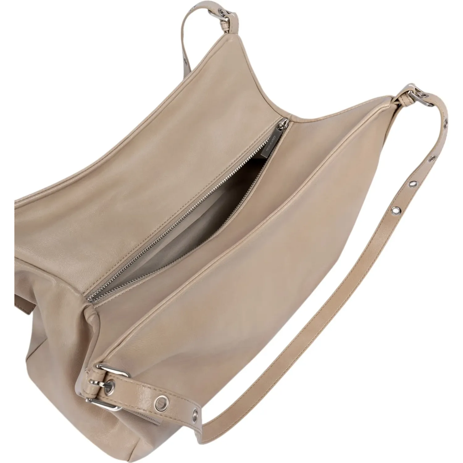 CREPIER Cartera Crepier Mujer Satchel Sia Mediano color arena | Platanitos