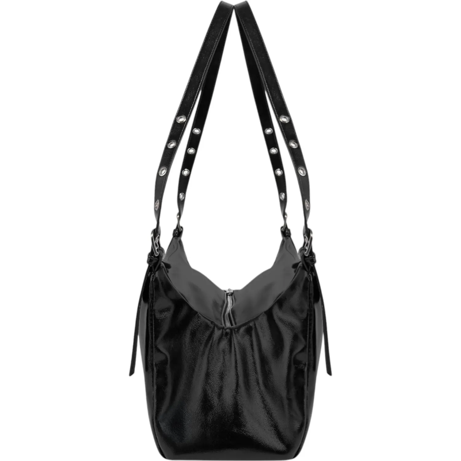 Cartera Crepier Mujer Satchel Sia Mediano color negro | Platanitos