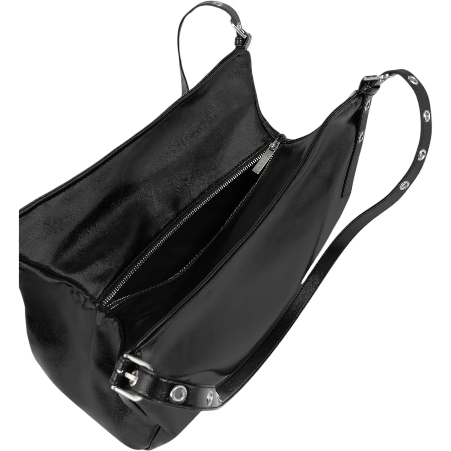 Cartera Crepier Mujer Satchel Sia Mediano color negro | Platanitos
