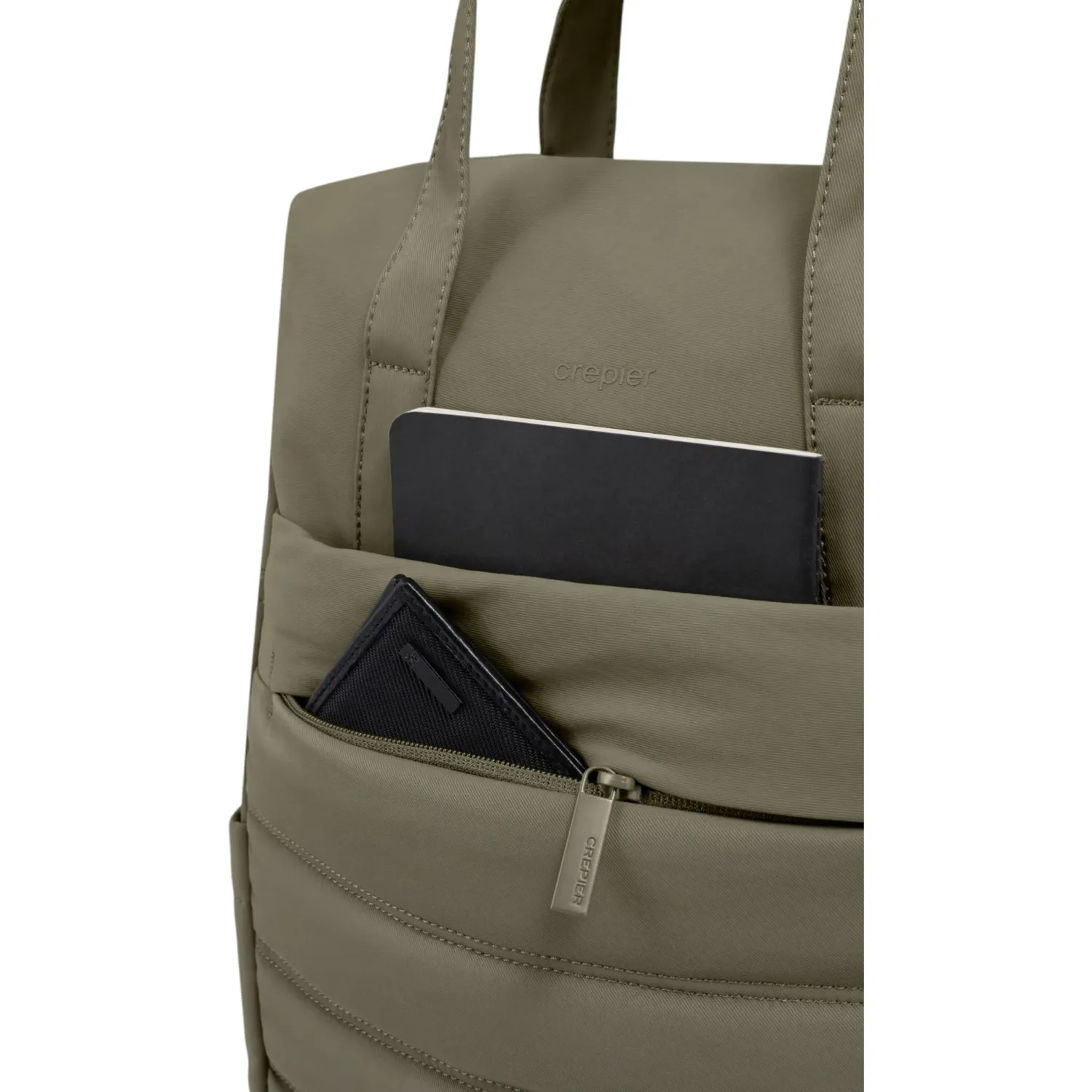 CREPIER Mochila Crepier Mujer Cleo Mediano color olivo | Platanitos