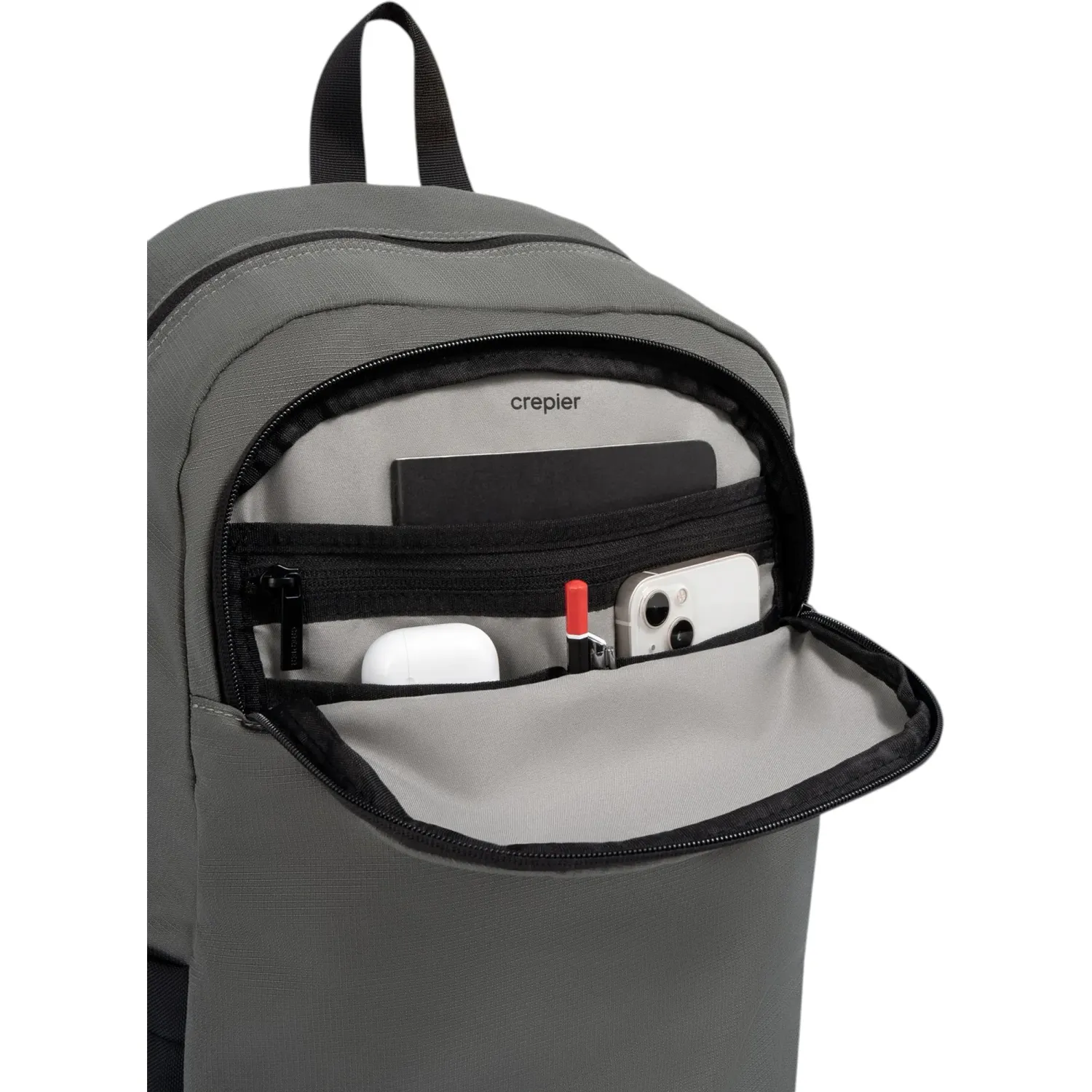 CREPIER Mochila Crepier Mujer Samir Grande color gris verdoso | Platanitos