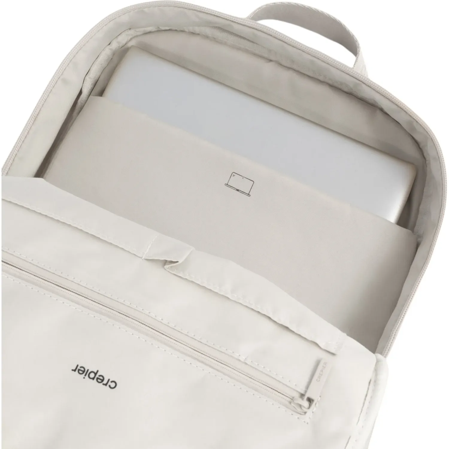 CREPIER Mochila Crepier Mujer Taylor Mediano color marfil | Platanitos