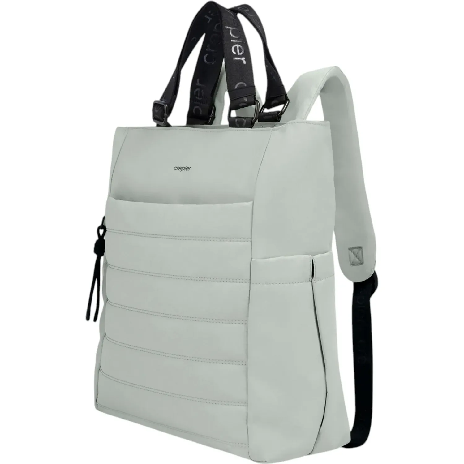 CREPIER Mochila Crepier Tote Mujer Tote Irina Grande color verde salvia | Platanitos