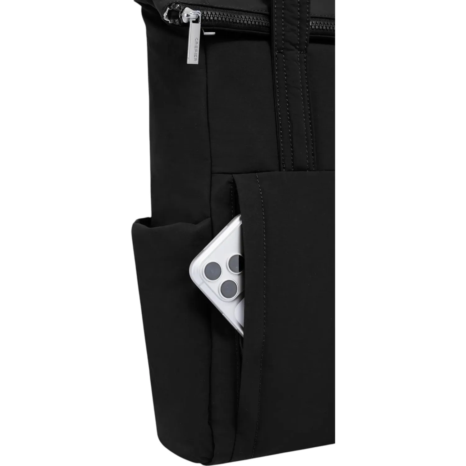 CREPIER Mochila Crepier Tote Mujer Tote Lia Mediano color negro | Platanitos