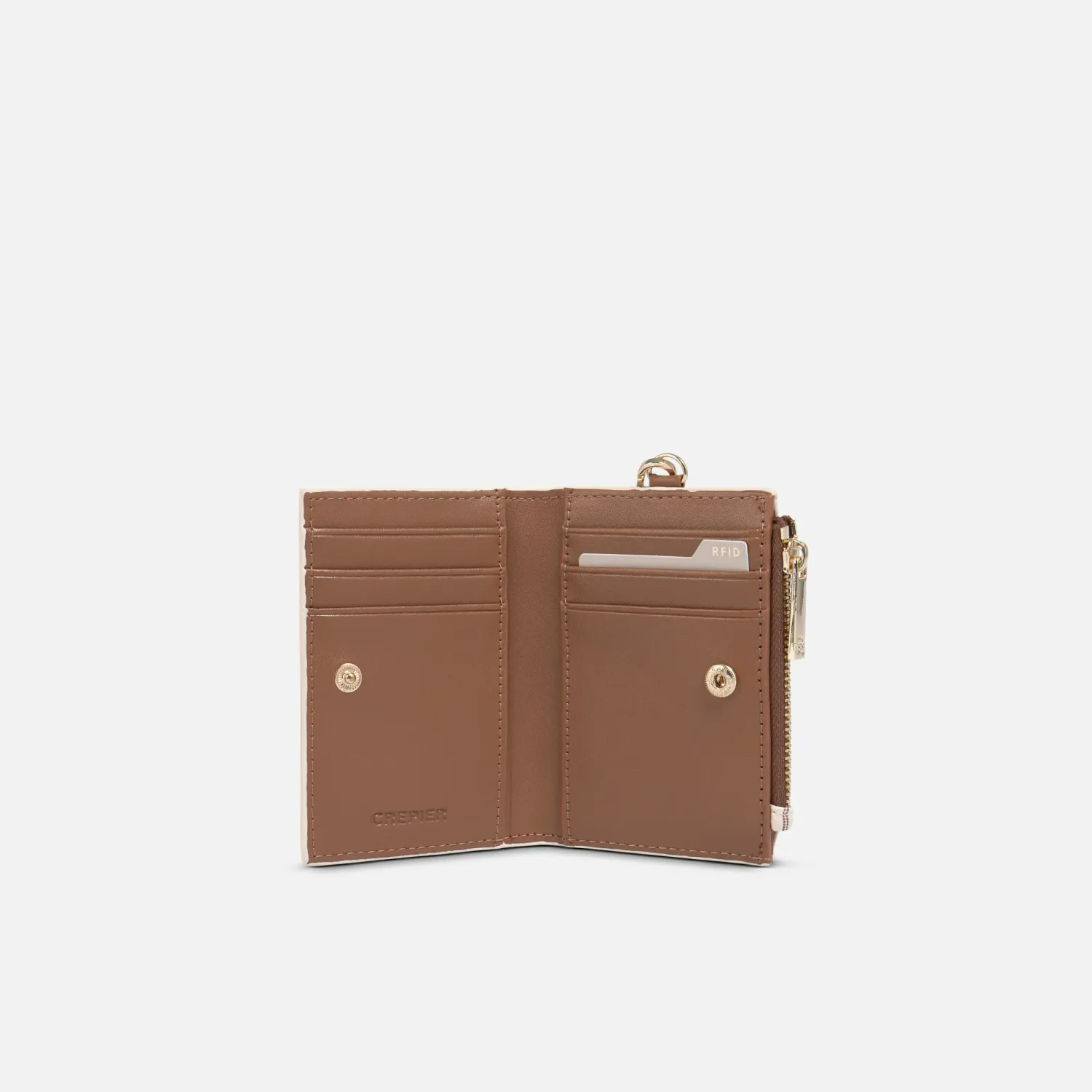 CREPIER Monedero Crepier Mujer Riana Chico Signature color hueso | Platanitos