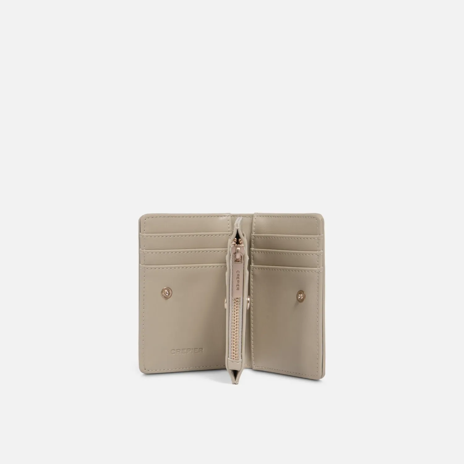 CREPIER Monedero Crepier Mujer Silvie Chico color beige | Platanitos
