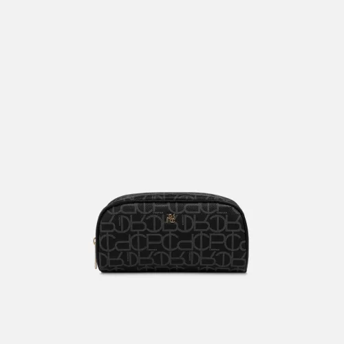 Portacosmetico Crepier Mujer Andara Grande Signature color negro | Platanitos