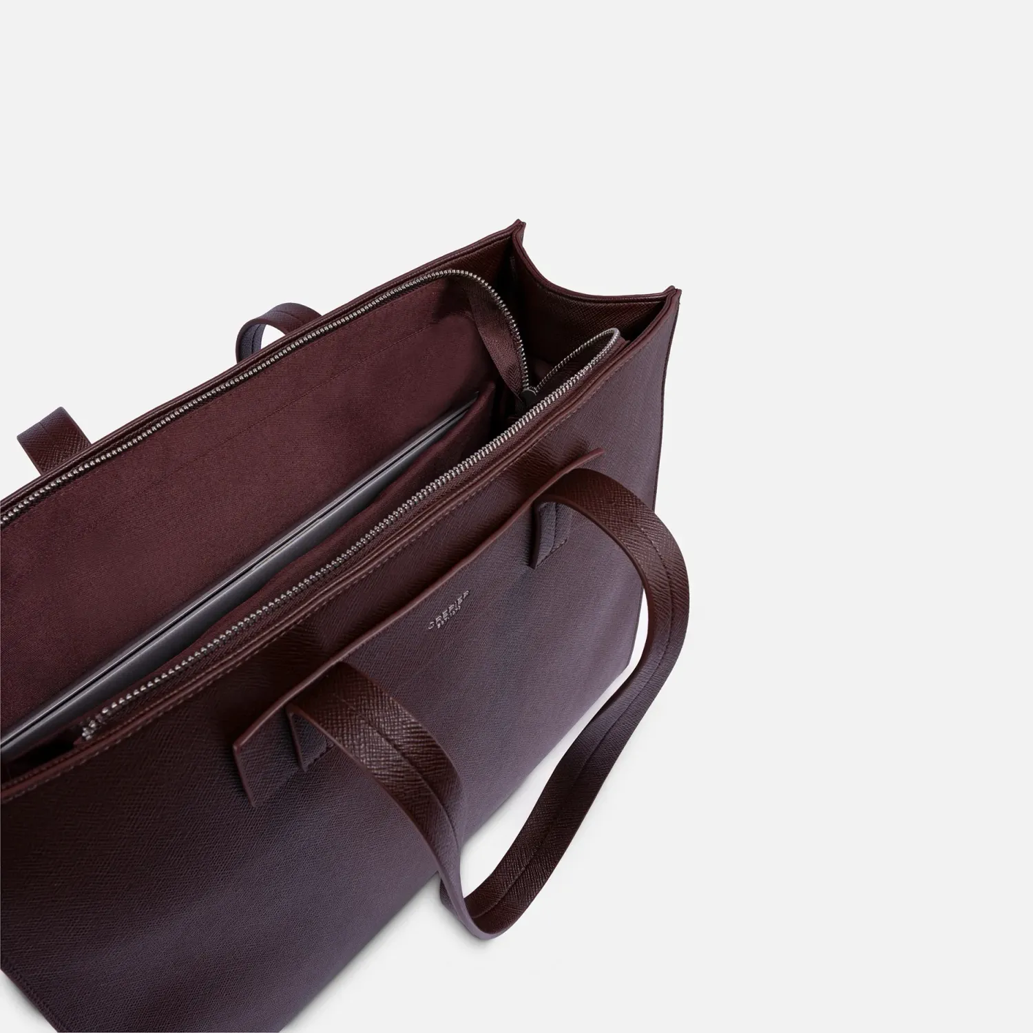 Tote Crepier Mujer Felia Grande color burgundy | Platanitos