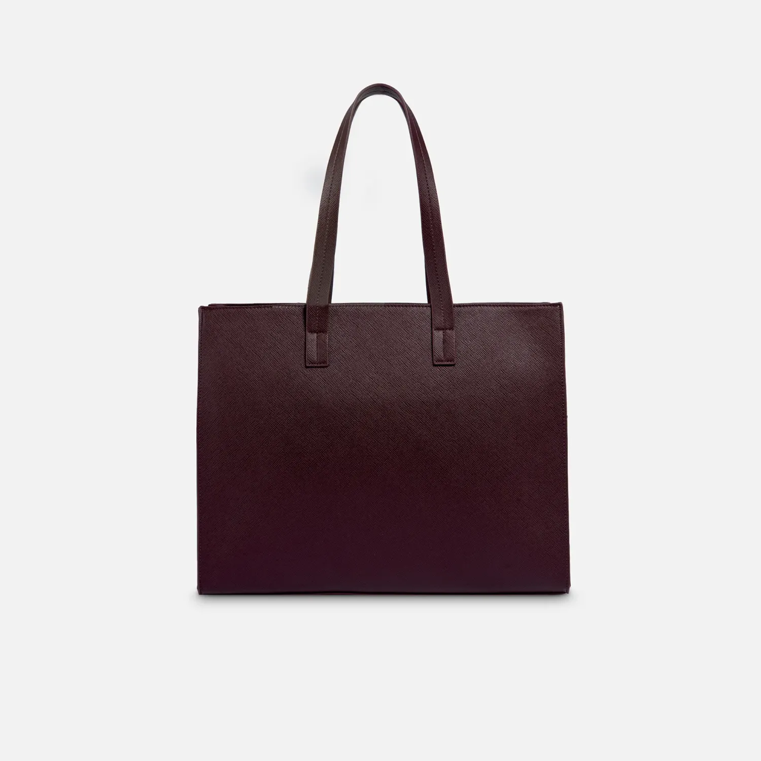 Tote Crepier Mujer Felia Grande color burgundy | Platanitos