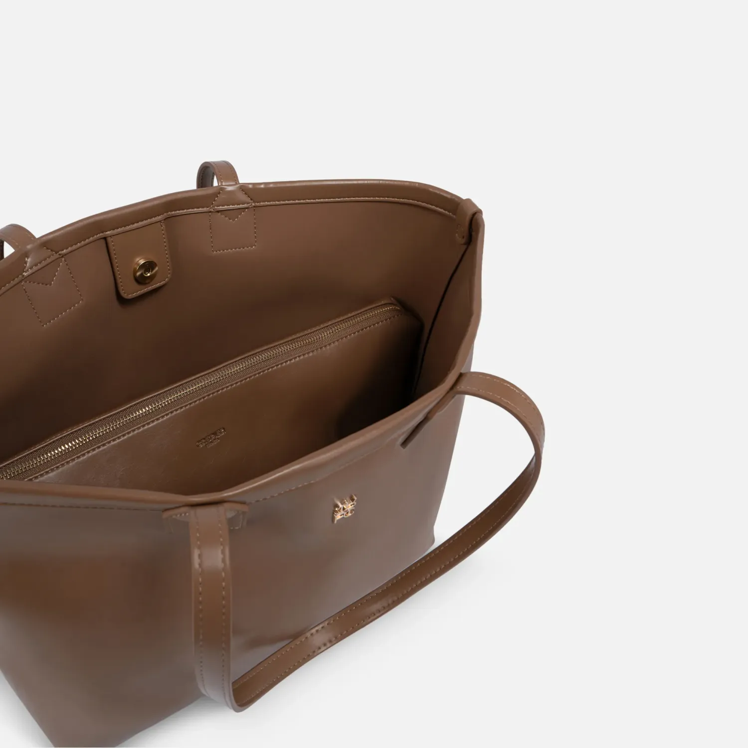 Tote Crepier Mujer Polette Grande color camel | Platanitos
