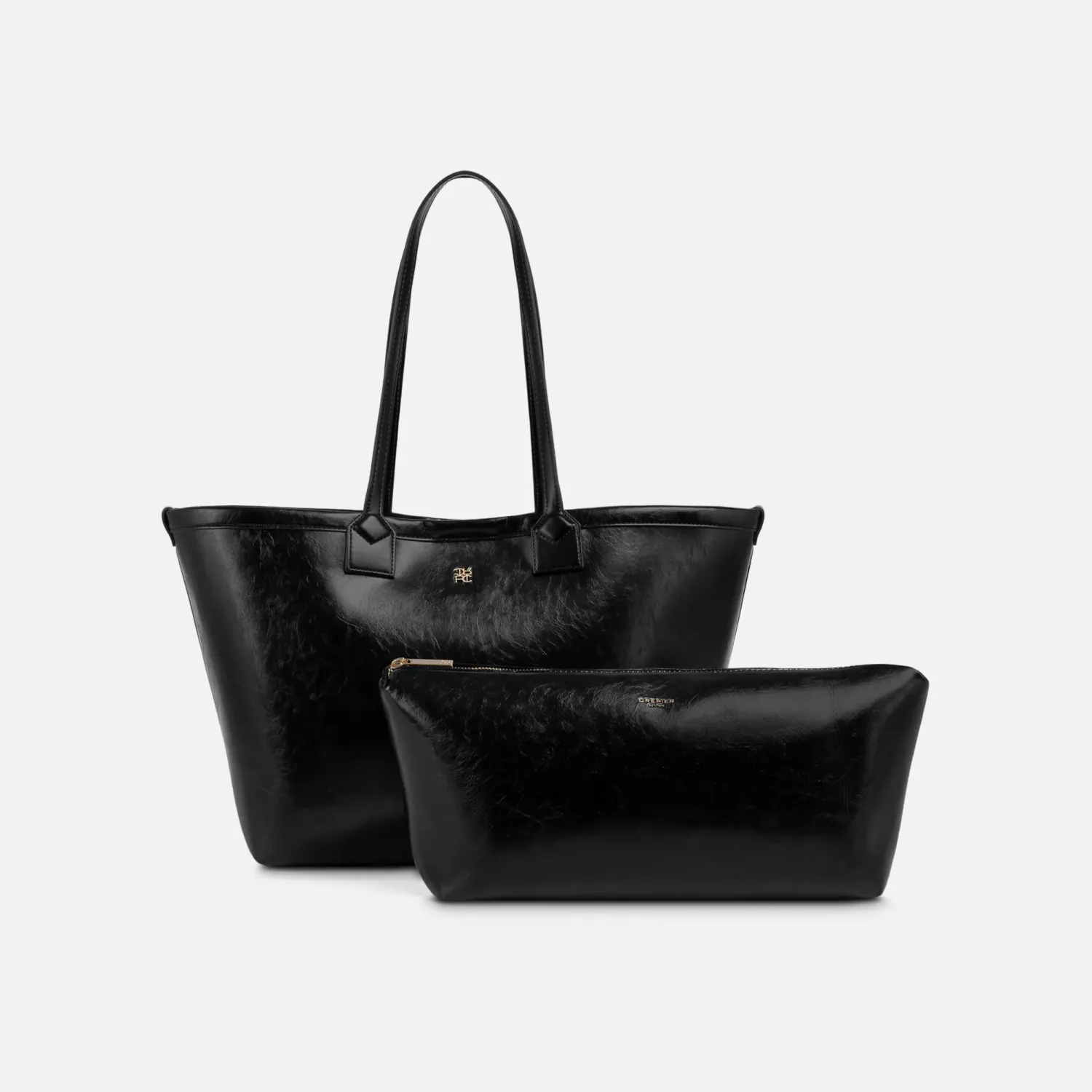 Tote Crepier Mujer Polette Grande color negro | Platanitos