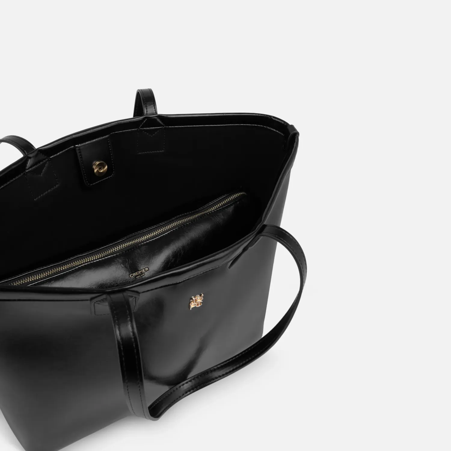 Tote Crepier Mujer Polette Grande color negro | Platanitos
