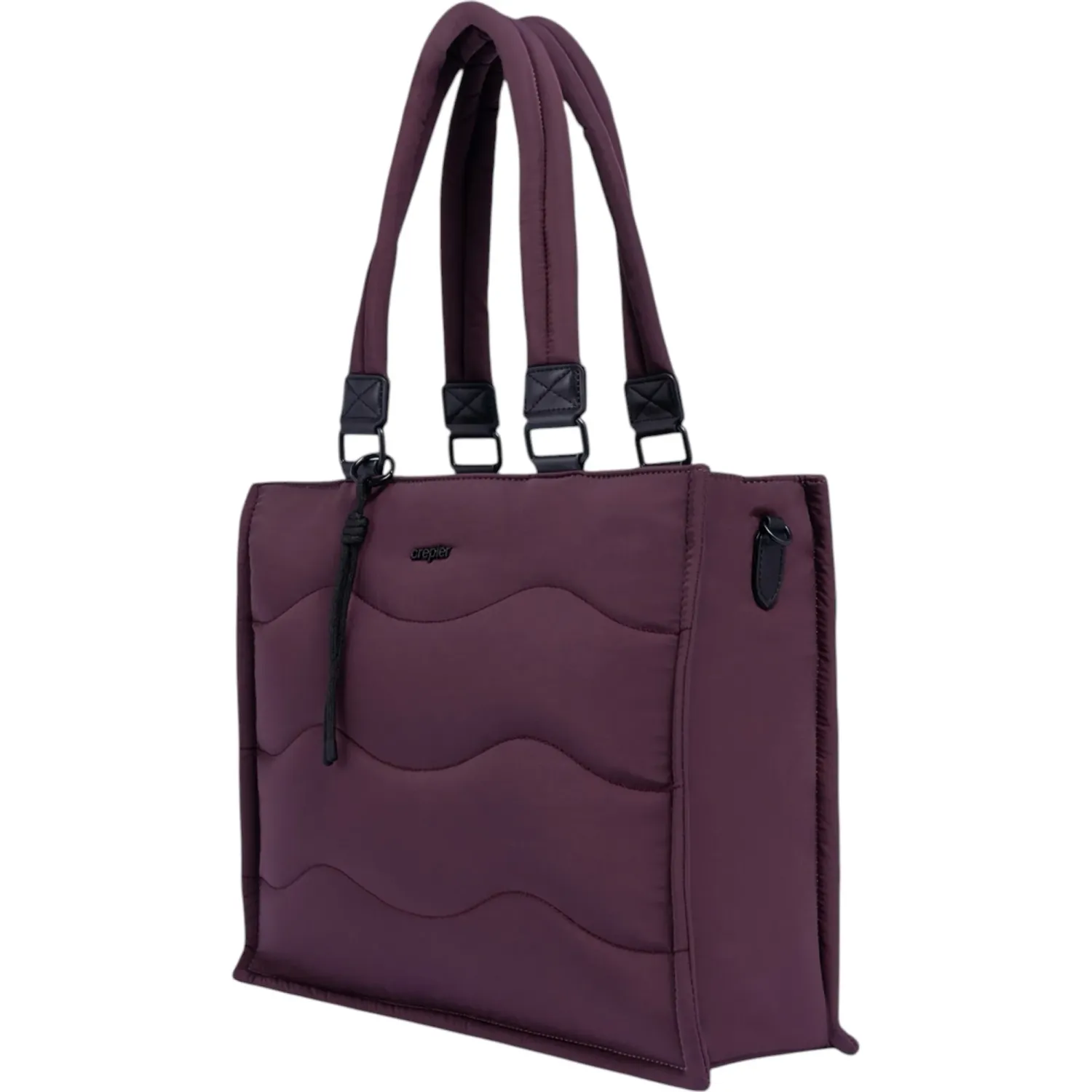 Tote Crepier Horizontal Mujer Horizontal Moon Grande color cocoa | Platanitos