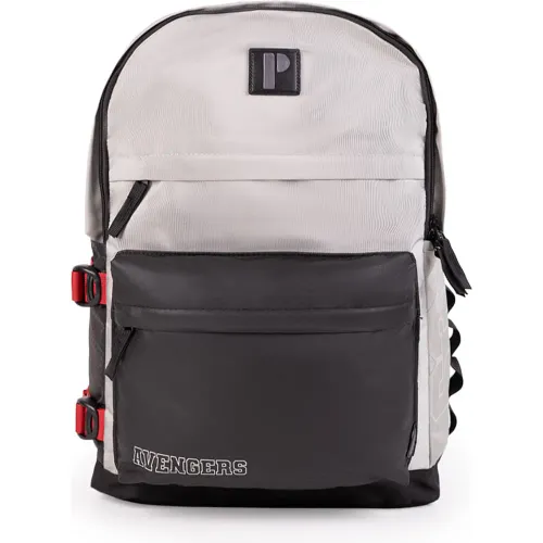 Mochila Porta Unisex Franco color gris | Platanitos
