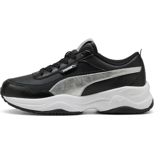 Zapatillas Puma Urbanas Mujer Cilia Mode Metallic Whisper color negro | Platanitos