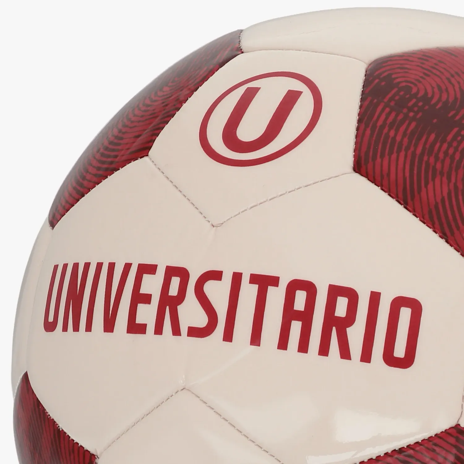 UNIVERSITARIO Pelota Universitario Futbol Unisex Universitario color blanco / guinda | Platanitos