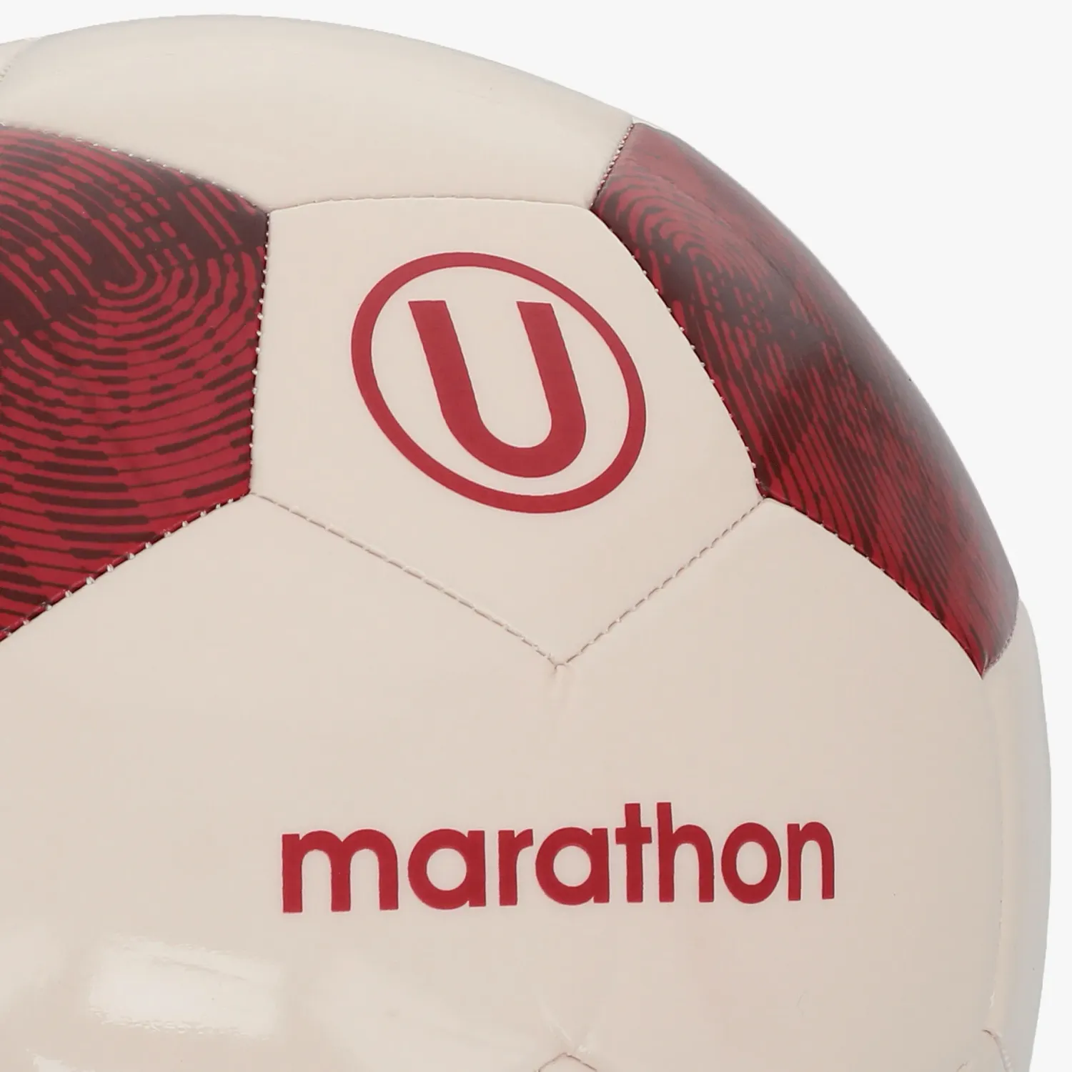 UNIVERSITARIO Pelota Universitario Futbol Unisex Universitario color blanco / guinda | Platanitos
