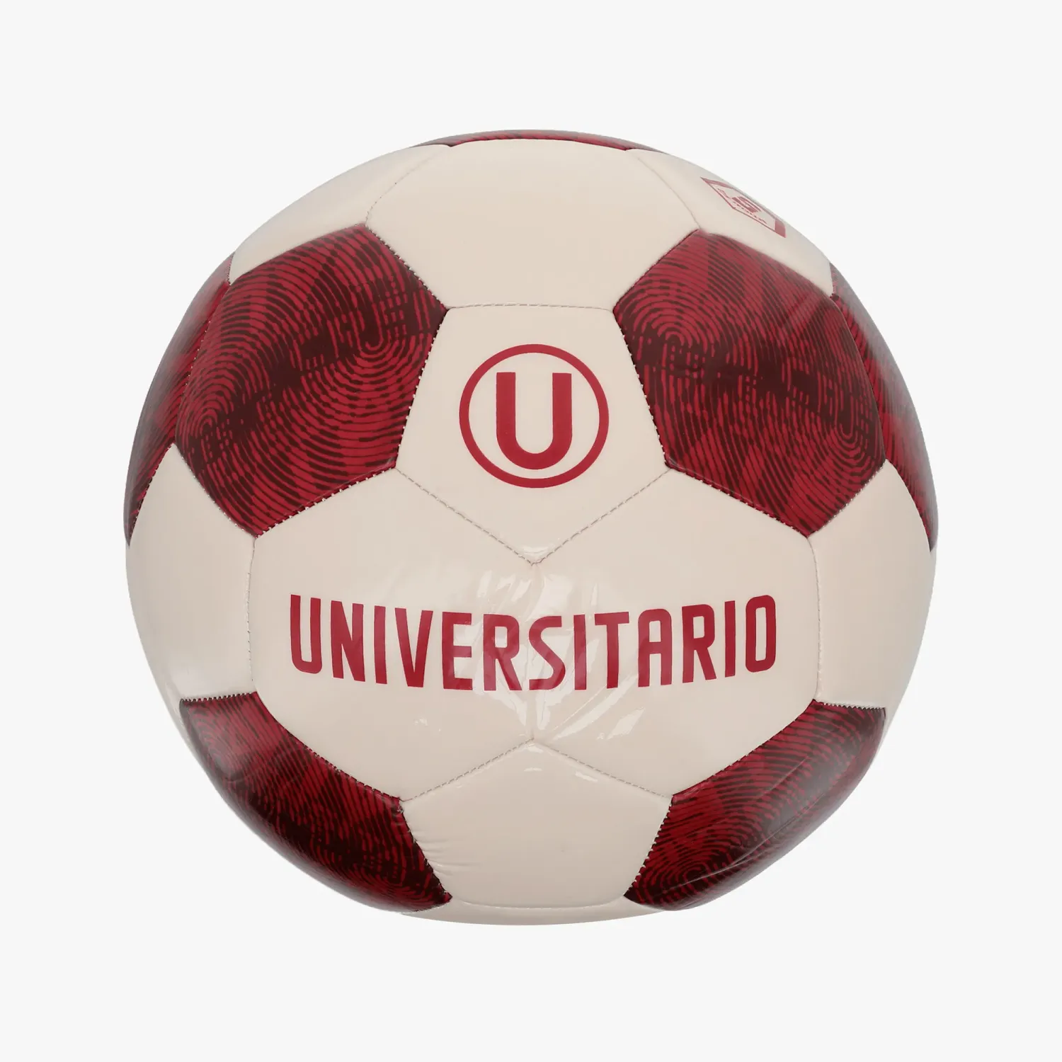 UNIVERSITARIO Pelota Universitario Futbol Unisex Universitario color blanco / guinda | Platanitos