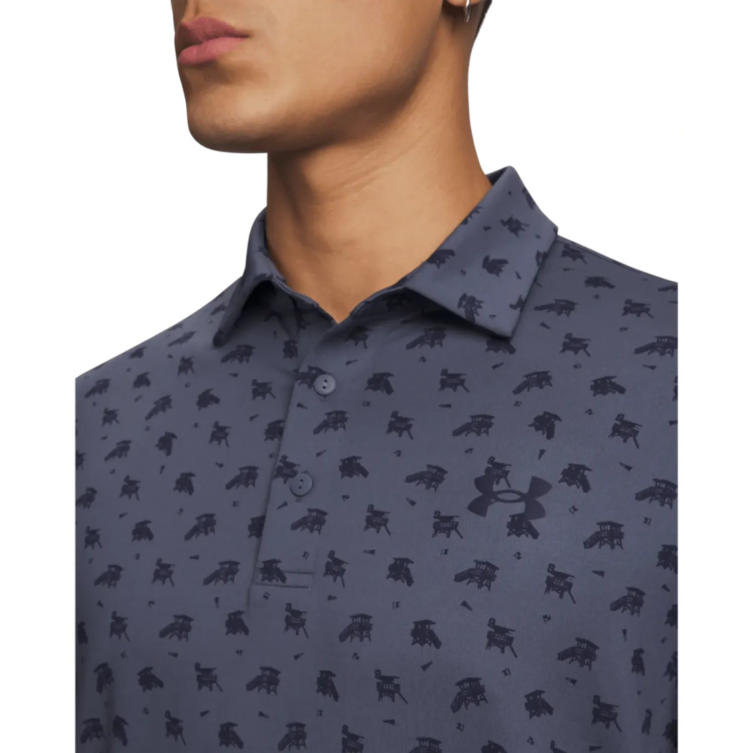 Under Armour Polo Under Armour Camisero De Golf Hombre Playoff 3.0 Printed color gris / negro | Platanitos