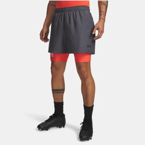 Short Under Armour Training Hombre Tech Woven 5in color gris | Platanitos