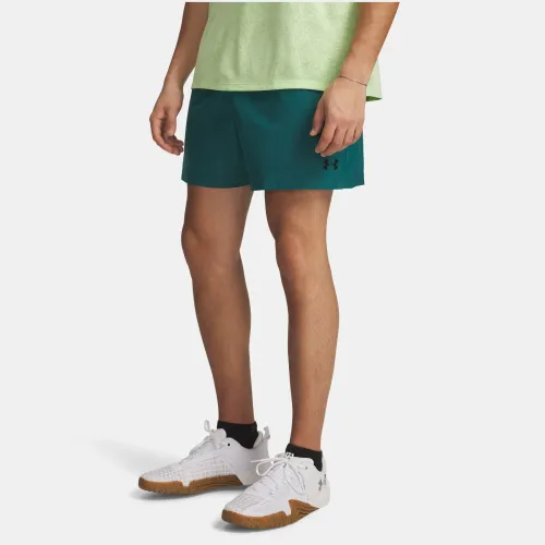 Short Under Armour Training Hombre Tech Woven 5in color verde | Platanitos
