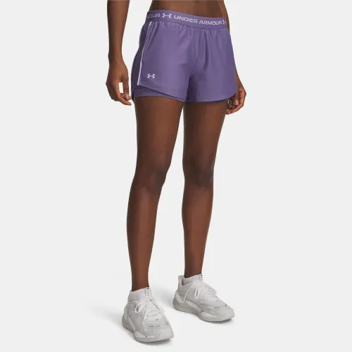 Short Under Armour Training Mujer Tech Play Up 2in1 color morado | Platanitos
