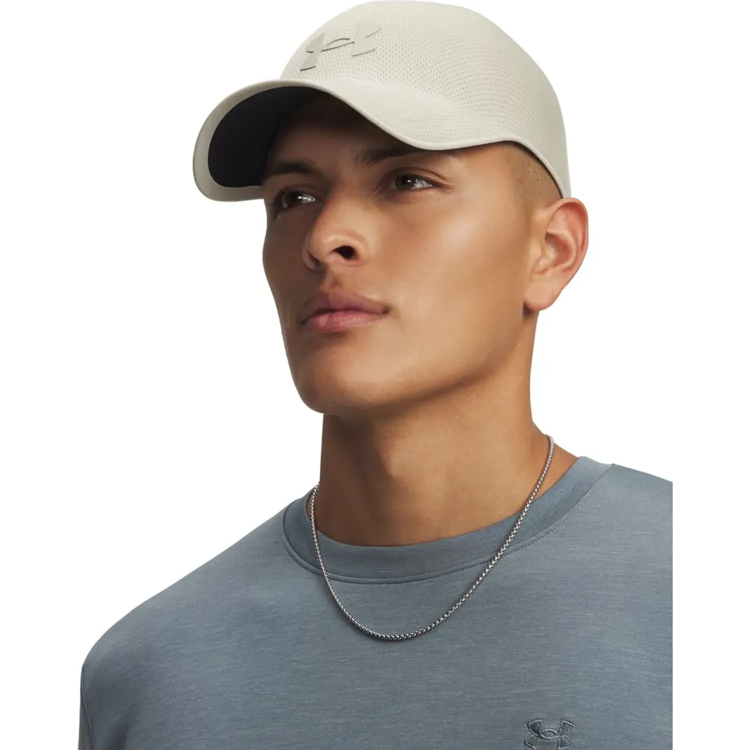 Gorro Under Armour Deportivo Unisex Stealthform Low Uncrushable color beige | Platanitos