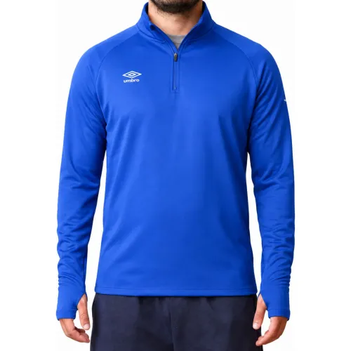 Casaca Umbro Hombre Training Half Zip Top color azul | Platanitos