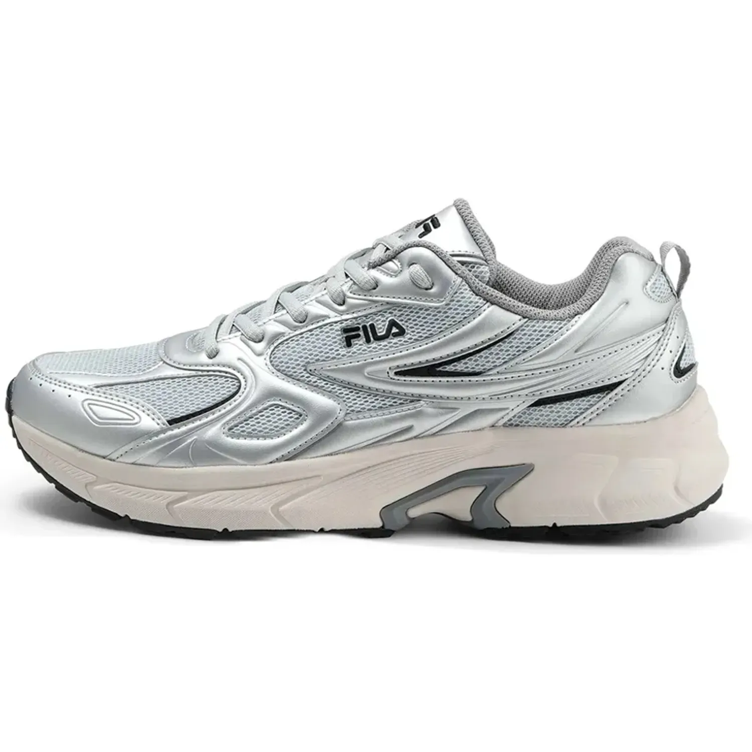 Zapatillas Fila Urbanas Mujer Retro Running 3 color gris / plateado | Platanitos