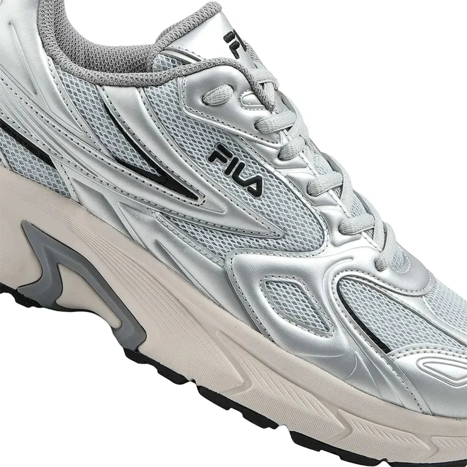 Zapatillas Fila Urbanas Mujer Retro Running 3 color gris / plateado | Platanitos